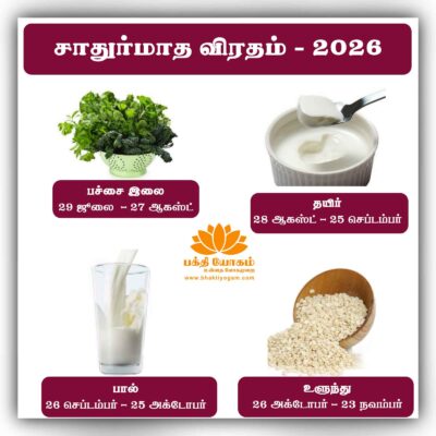 Chaturmas (Tamil) / சாதுர்மாஸ்யம்